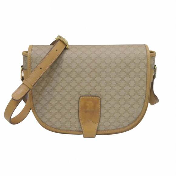 Celine Shoulder Bag in Macadam Leather - Free Shipping